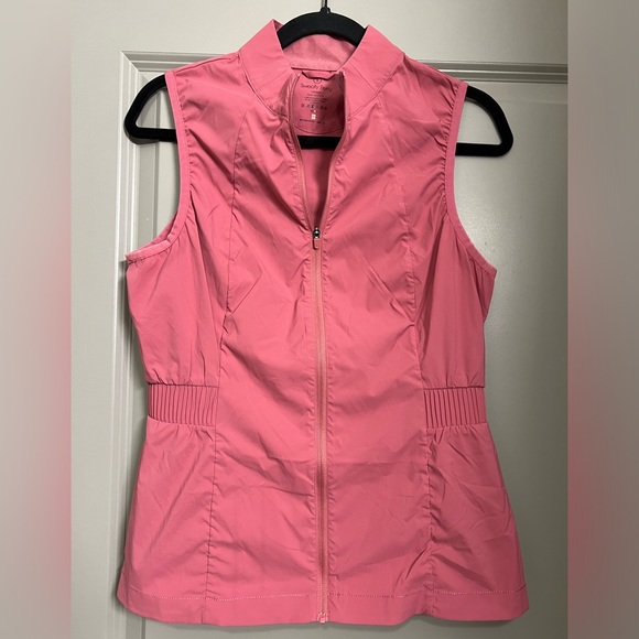 Sweaty Betty Jackets & Blazers - SWEATY BETTY | On The Run Zip Up Performance Workout Vest Adventure Pink